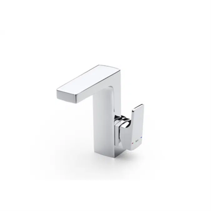 L90 Basin mixer, integrated lateral handle, with pop-up waste, Cold Start