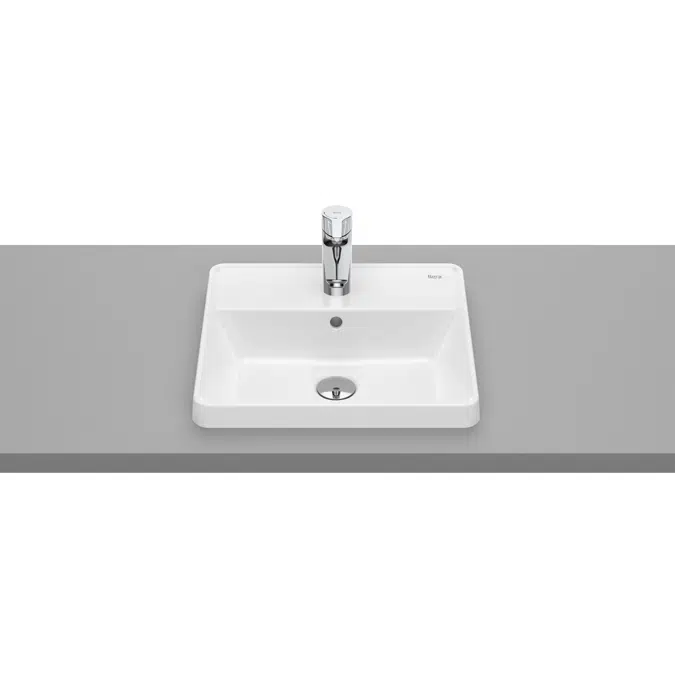 THE GAP SQUARE - Countertop washbasin with tap hole