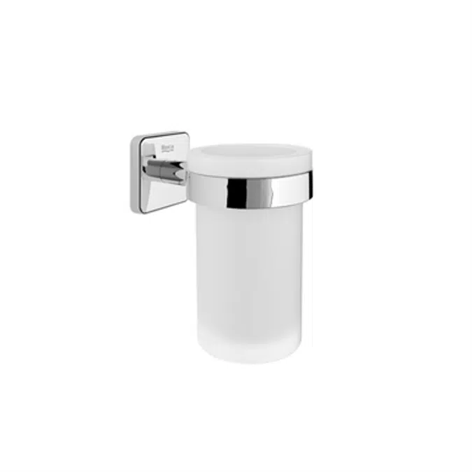 VICTORIA Wall-mounted tumbler holder and glass