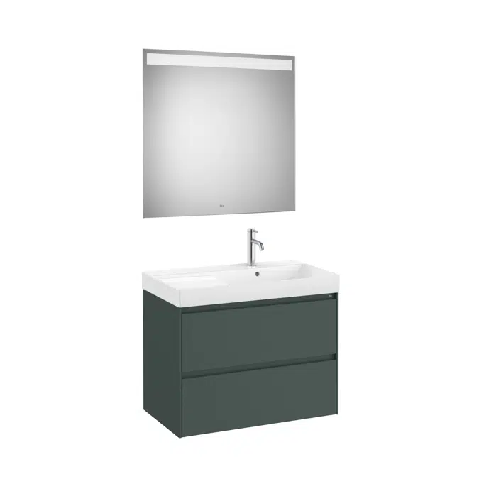 ONA Pack (base unit with two drawers, right hand basin and LED mirror)