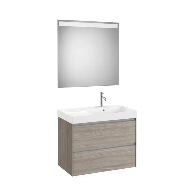 ONA Pack (base unit with two drawers, right hand basin and LED mirror)