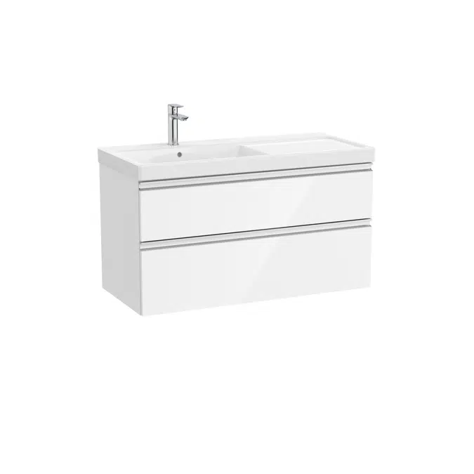 The Gap Unik (base unit with two drawers and basin on the left)