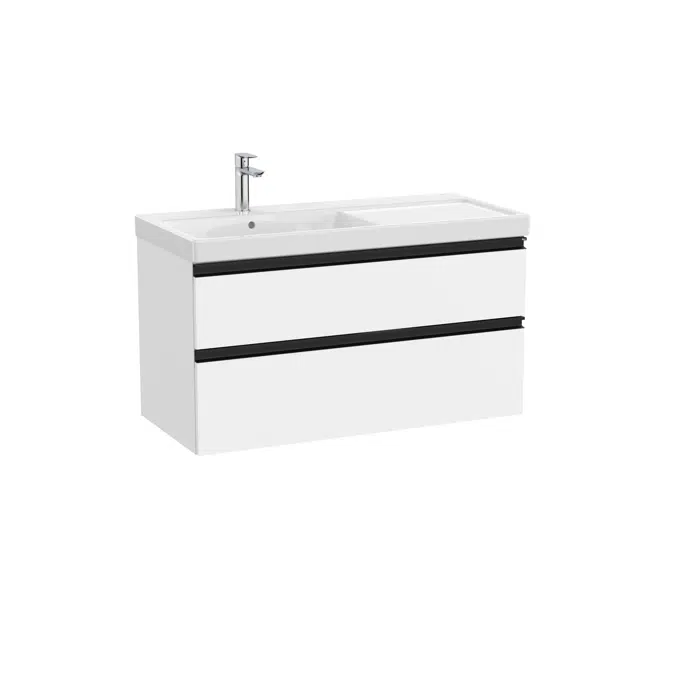 The Gap Unik (base unit with two drawers and basin on the left)