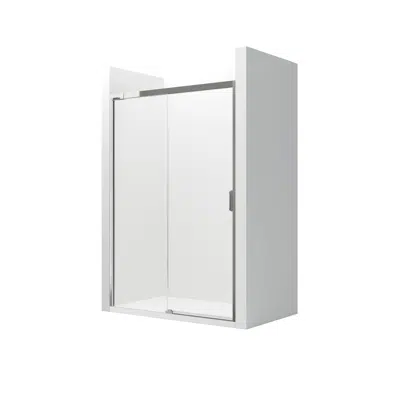 Image for NARAY L2-E 1500 - Front shower enclosure with 1 sliding door + 1 fixed panel