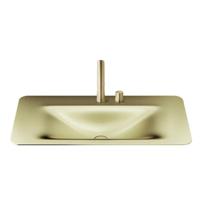 ARMANI - BAIA 900 mm countertop washbasin for 2-hole basin mixer