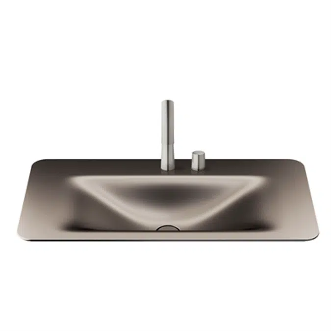 ARMANI - BAIA 900 mm countertop washbasin for 2-hole basin mixer
