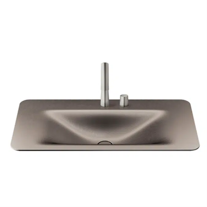 ARMANI - BAIA 900 mm countertop washbasin for 2-hole basin mixer