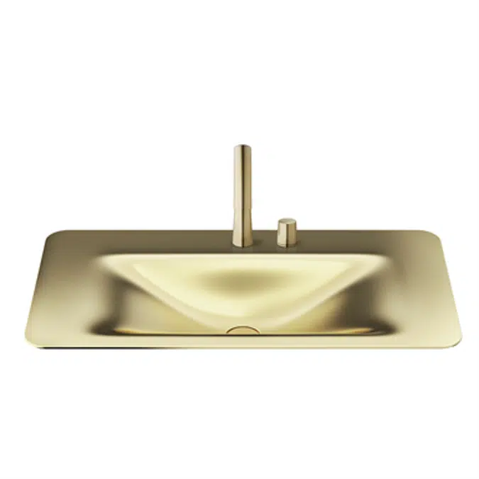 ARMANI - BAIA 900 mm countertop washbasin for 2-hole basin mixer
