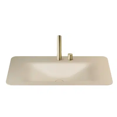 afbeelding voor ARMANI - BAIA 900 mm countertop washbasin for 2-hole basin mixer