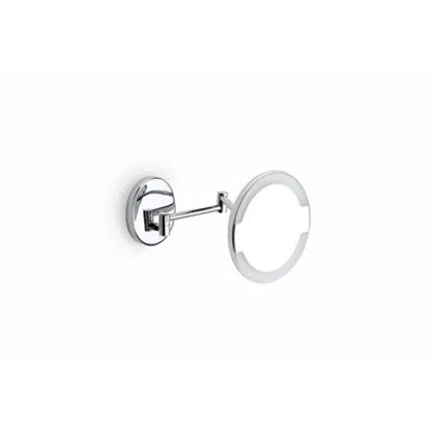 obraz dla HOTELS Wall-mounted magnifying mirror w/ articulated arm and light