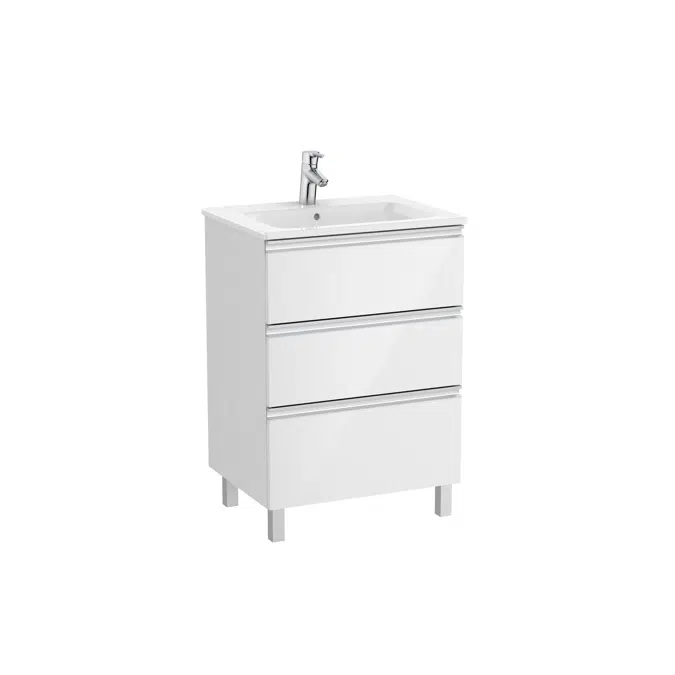 The Gap Unik (base unit with three drawers and basin)