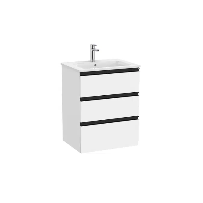 The Gap Unik (base unit with three drawers and basin)