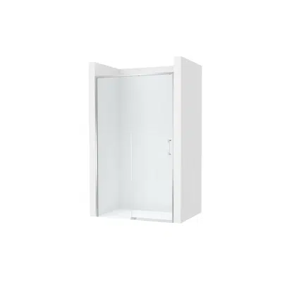 Image for Ura Front shower enclosure with 1 swing door + 1 fixed panel