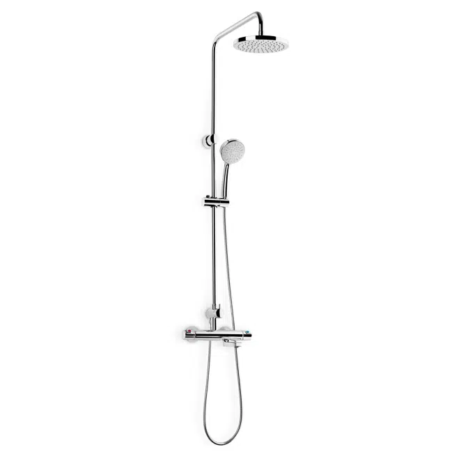 BIM objects - Free download! Victoria Bath-shower thermostatic shower  column