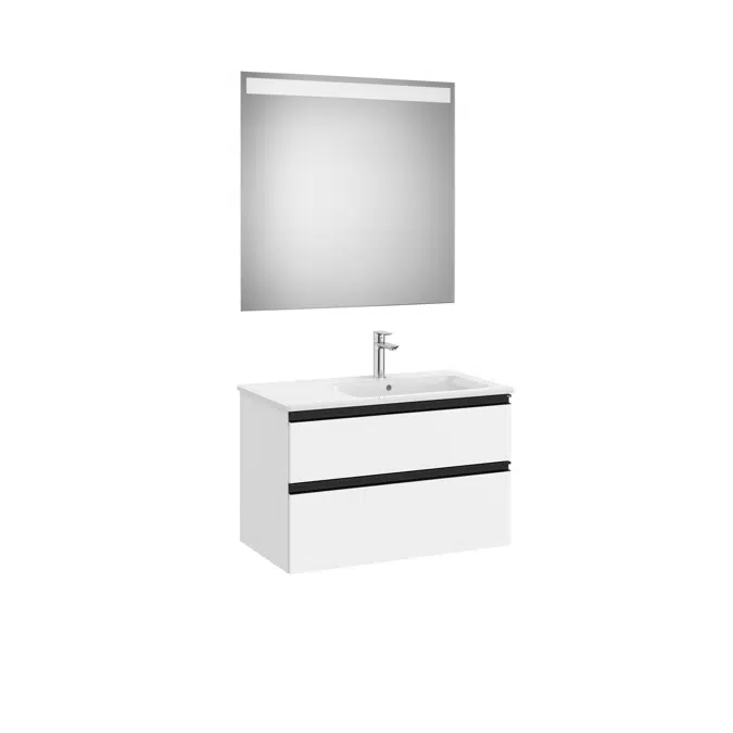 THE GAP 805 Pack (base unit 2 drawers, left hand basin and LED mirror)