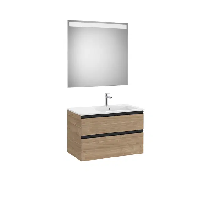 THE GAP 805 Pack (base unit 2 drawers, left hand basin and LED mirror)