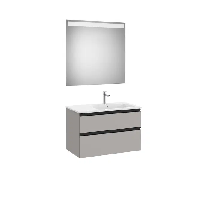 THE GAP 805 Pack (base unit 2 drawers, left hand basin and LED mirror)