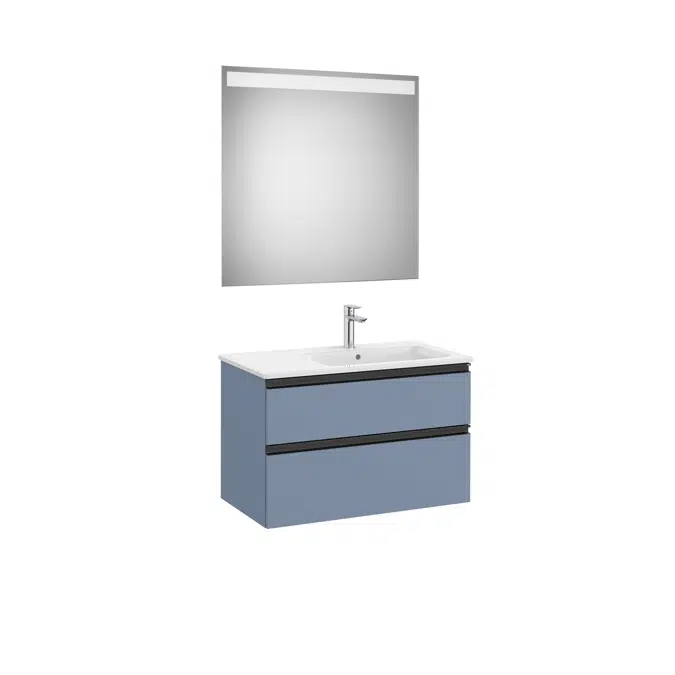 THE GAP 805 Pack (base unit 2 drawers, left hand basin and LED mirror)