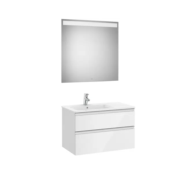 THE GAP 805 Pack (base unit 2 drawers, left hand basin and LED mirror)