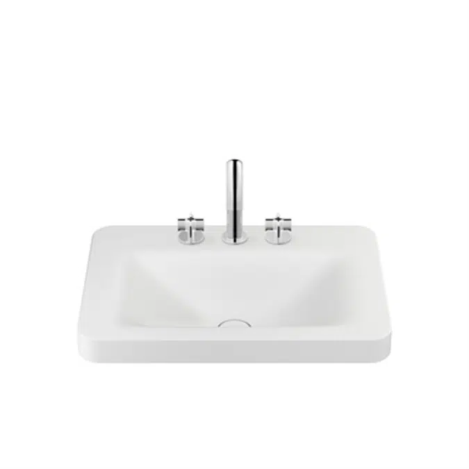 ARMANI - BAIA 660 mm over countertop basin for 3-hole basin mixer