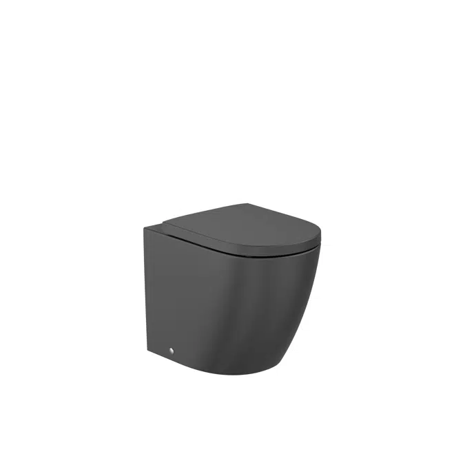 Meridian - Back to wall single floorstanding Roca Rimless® Vortex WC with dual outlet