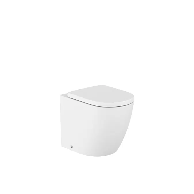 Meridian - Back to wall single floorstanding Roca Rimless® Vortex WC with dual outlet