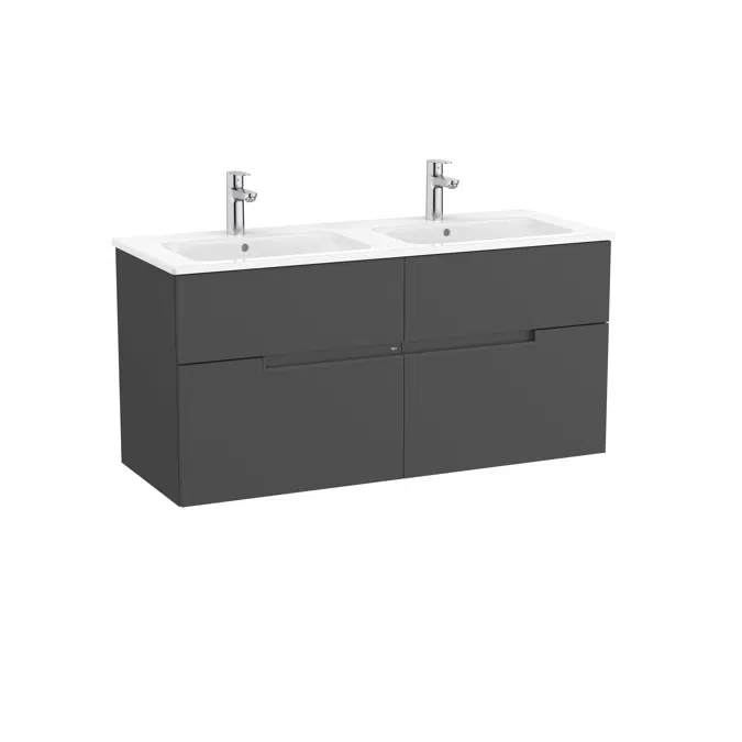Victoria-N. Unik - base unit with four drawers and double basin