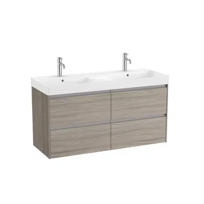 kuva kohteelle ONA Unik (base unit with two drawers and double bowl basin)
