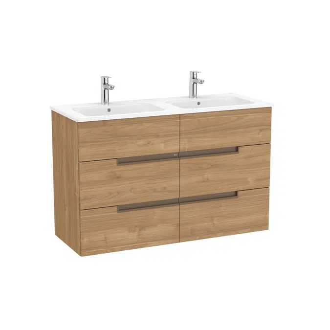 Victoria-N. Unik - base unit with six drawers, legs and double basin