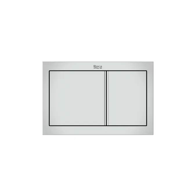 In-Wall Systems PS1 Dual - Dual flush operating plate for Roca S installation systems. Cable technology. No tools required for installation