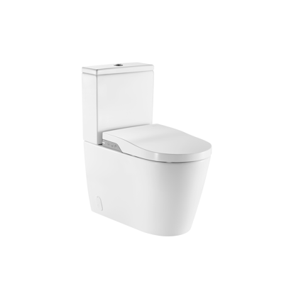 Inspira In-Wash® - Back to wall Rimless vitreous china close-coupled smart toilet with dual outlet. Needs power supply. için görüntü