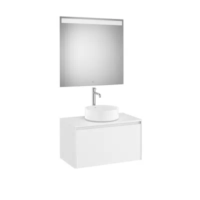 bild för ONA Pack (base unit for over countertop basin with one drawer and LED mirror)