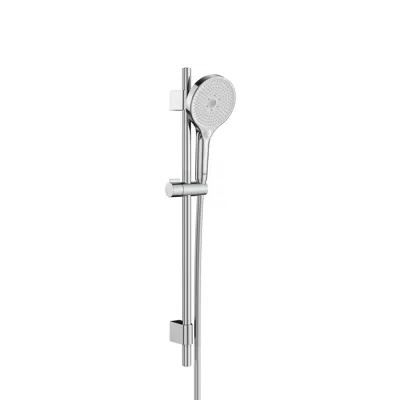 Image pour Plenum Shower kit. 3 functions, 130 mm hand-shower, 700 mm slide bar with adjustable hand-shower bracket and 1.70 m PVC shower flexible hose