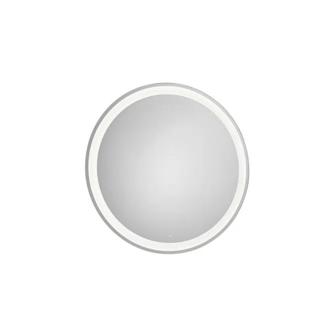 Iridia Round mirror with perimetral LED lighting and demister device