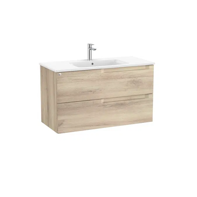 Aleyda Unik (base unit with 2 drawers and centered basin)