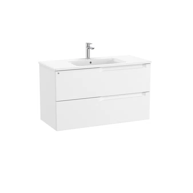 Aleyda Unik (base unit with 2 drawers and centered basin)