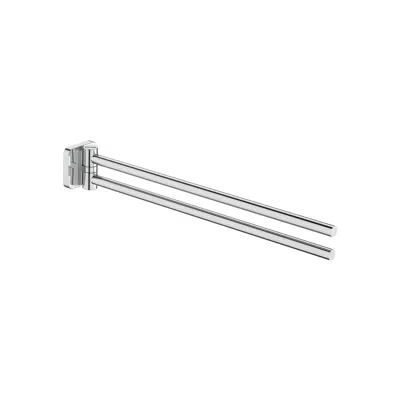 afbeelding voor Victoria Square Double swivel towel rail 400 mm