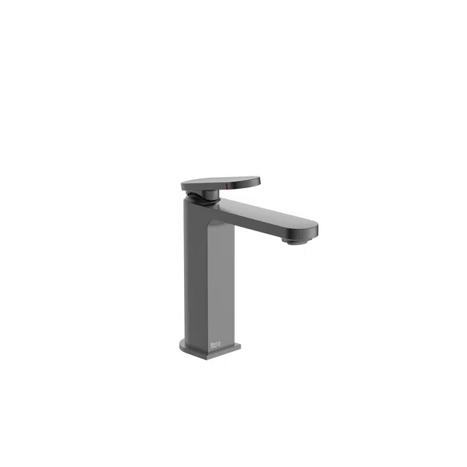 Kay - Basin mixer with smooth body and click-clack waste. Cold Start. M-Size