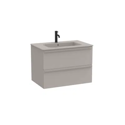 kuva kohteelle Volia - Unik - Base unit with two drawers and ceramic basin in matching finish