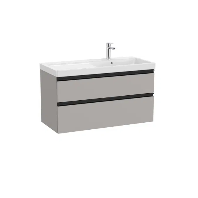The Gap Unik (base unit with two drawers and basin on the right)