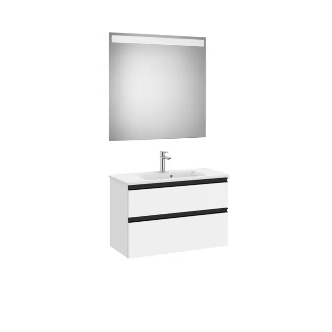 THE GAP 805 Pack (compact base unit 2 drawers, basin and LED mirror)