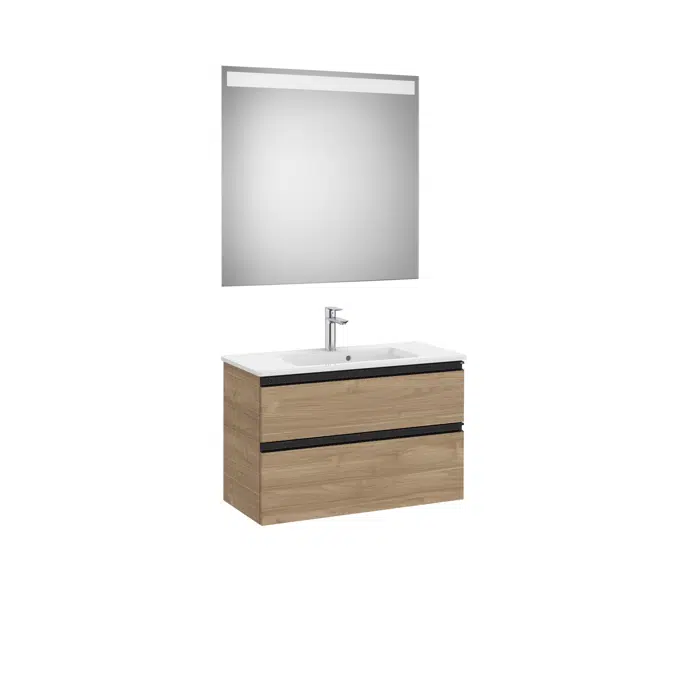 THE GAP 805 Pack (compact base unit 2 drawers, basin and LED mirror)