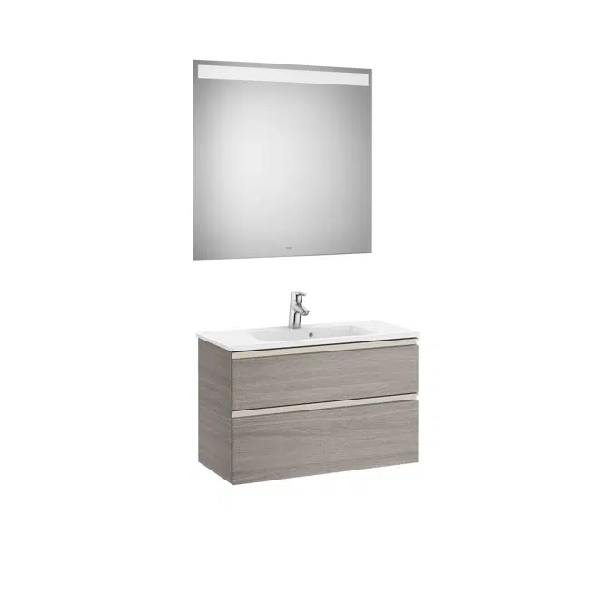 THE GAP 805 Pack (compact base unit 2 drawers, basin and LED mirror)