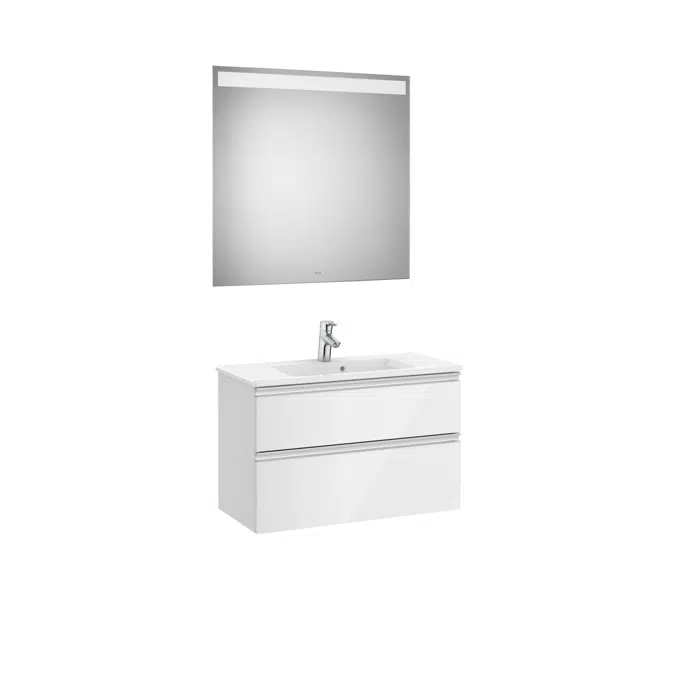 THE GAP 805 Pack (compact base unit 2 drawers, basin and LED mirror)