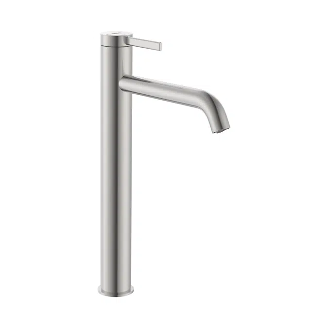 Ona Basin mixer high neck smooth body with click clack waste, Cold Start