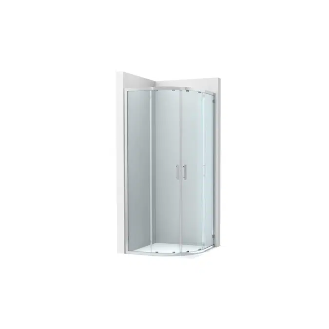 Victoria Plus Corner front shower enclosure with 2 sliding doors + 2 fixed panels