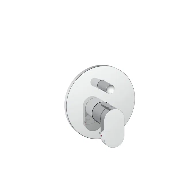 Kay - Built-in bath-shower mixer (2 ways) with automatic diverter.