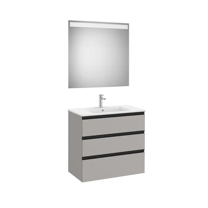 THE GAP 805 Pack (base unit 3 drawers, basin and LED mirror)