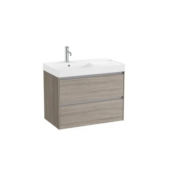 ONA Unik (base unit with two drawers and left hand basin)