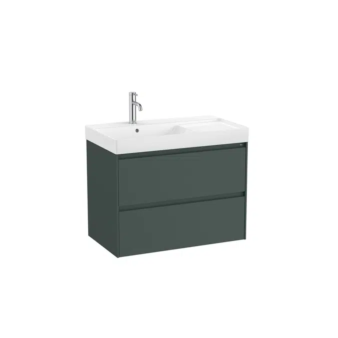 ONA Unik (base unit with two drawers and left hand basin)